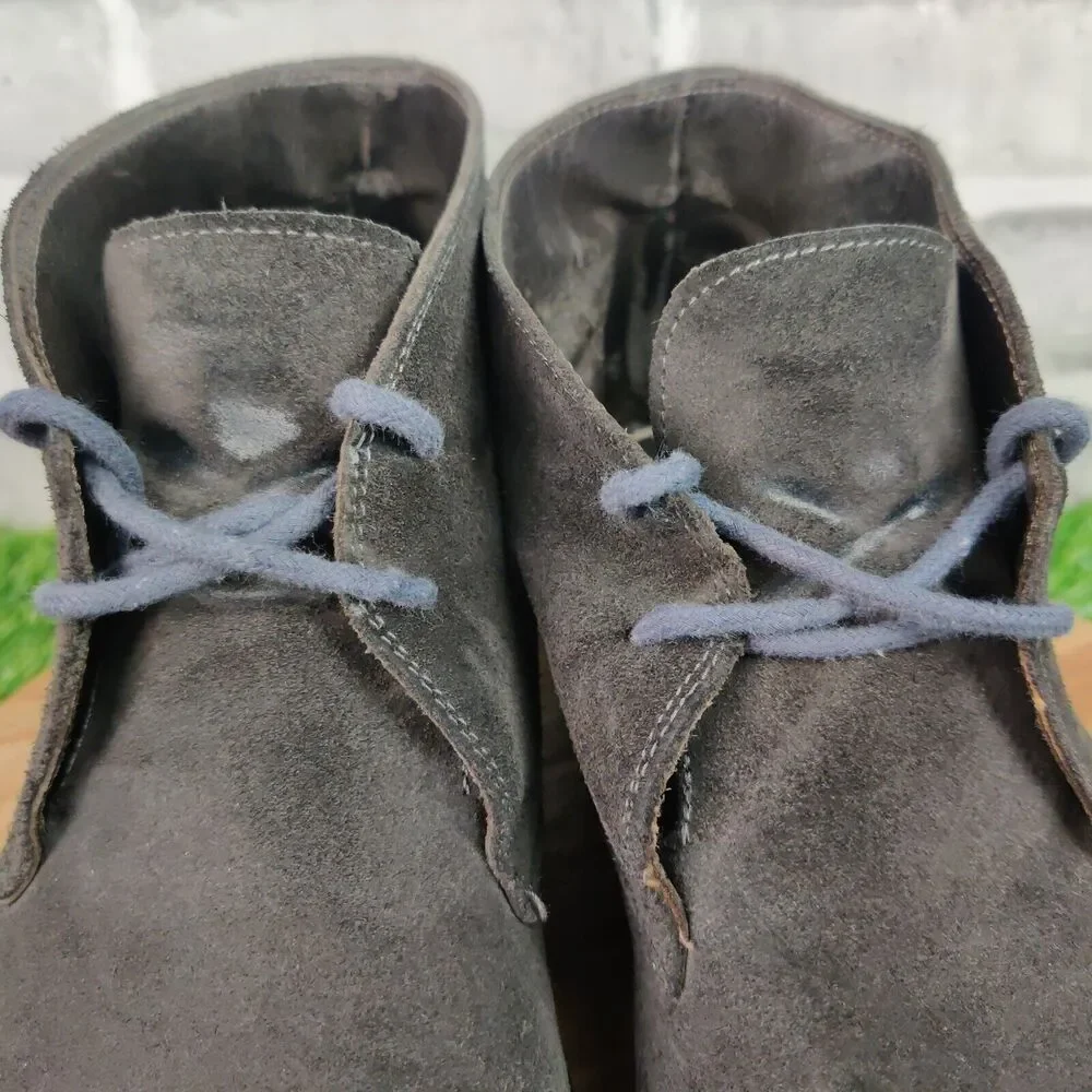To Boot New York Adam Derrick Mens 10.5 Gray Suede Derby Chukka Boot Lace Up